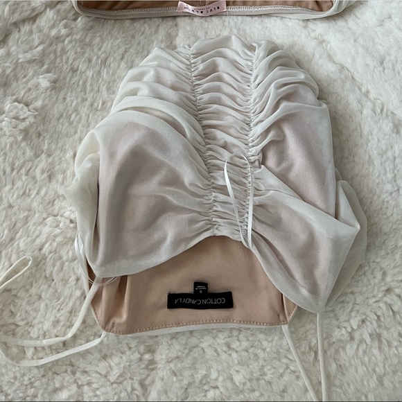 Cream Ruched Set - Picture 6 of 6